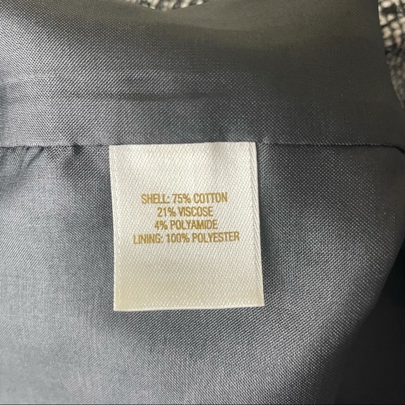 KATE SPADE JUDY PENCIL TWEED MINI SKIRT GREY BLACK WHITE HEATHER TWEED 8 - Picture 6 of 7